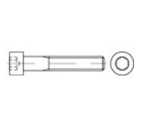 TOOLCRAFT 116681 - Viti a testa cilindrica M4, 10 mm, a esagono incassato, DIN 912, in acciaio galvanizzato, 100 pezzi