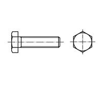 TOOLCRAFT 128224 - Vite a testa esagonale M6, 25 mm, DIN 933, in acciaio, 100 pezzi