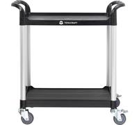 TOOLCRAFT 1296213 Carrello di servizio Colore: Nero, Argento