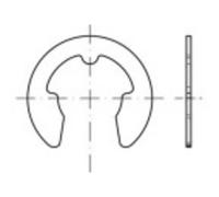 TOOLCRAFT 138514 Rondelle di sicurezza Diam int: 4 mm DIN 6799 Acciaio armonic