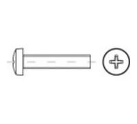 Toolcraft 145902 viti a testa bombata m3 12 mm croce philips din 7985 acciaio