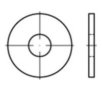 TOOLCRAFT 146444 - Rondelle da 8,4 mm, 24 mm, in acciaio zincato galvanizzato, 100 pezzi