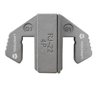 TOOLCRAFT 1595617 Matrici di crimpaggio Inserto a crimpare per connettore 4P4C/
