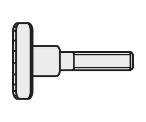 TOOLCRAFT 194768 M516 D464-5.8:A2K Viti zigrinate M5 16 mm DIN 464 Acciaio ga