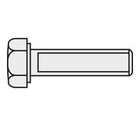 Toolcraft 216330 viti testa esagonale m1.2 10 mm din 933 ottone pz
