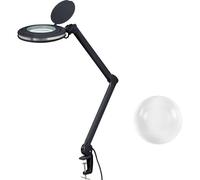 TOOLCRAFT 2178491 Lente di ingrandimento a LED nero 5 127 mm con supporto a mo