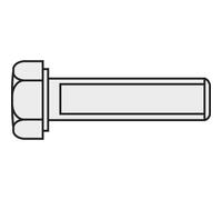 Toolcraft 222531 viti testa esagonale m2 10 mm din 933 ottone
