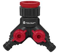 TOOLCRAFT 2302363 - Distributore a 2 vie, in plastica, 26,44 mm (3/4) AG, 33,25 mm (1) AG con valvola di regolazione