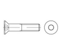 TOOLCRAFT 401634 Viti svasate M3 20 mm Interno Esagonale DIN 7991 Acciaio inox