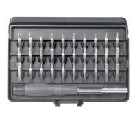 TOOLCRAFT 820935 Kit inserti 31 parti Taglio, Croce Phillips, Croce Pozidriv, Brugola interna, Profilo a T