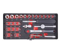 Toolcraft 826363 Inserti Chiave A Bussole 6,3mm (1/4") 36 Pezzi