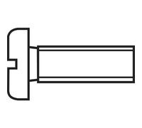 TOOLCRAFT 828782 Viti cilindriche M1.2 10 mm Taglio DIN 84 Acciaio 20 pz.