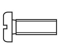 Toolcraft 828789 viti cilindriche m1.6 10 mm taglio din 84 iso 1207 acciaio 20