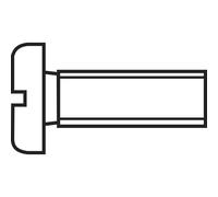 Toolcraft Viti cilindriche 829732 M4 x 20 mm Taglio DIN 84 Acciaio zincato 200 pz