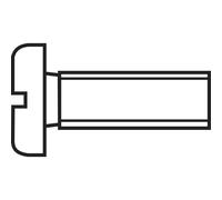 Toolcraft a Taglio Testata Viti din 84 Grado 4.8 M2.5 X 20mm Confezione 100