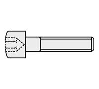 Toolcraft Viti Testa Cilindrica Esagonale DIN 912 Nero M4 x 40mm, Confezione 100
