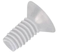 TOOLCRAFT 839991 Viti a Testa Svasata M5 20 mm A Croce Phillips DIN 966 Plastica, Poliammide 10 pz.