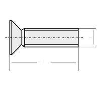 TOOLCRAFT 888084 Viti svasate M3 10 mm Esalobato DIN 965 Acciaio zincato 100 p