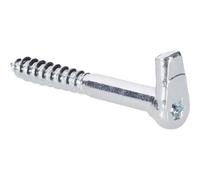 Toolcraft 890692 - Gancio a vite angolare tipo 10, 50 mm, in acciaio zincato, 10 pezzi