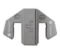 TOOLCRAFT PZ-500 - Inserto crimpatrice, sistema di pinze a pressa, inserto per pinza crimpatrice, punzonatura a crimpatura, inserti a crimpatura, materiale: AISI-4140, accessori per attrezzi