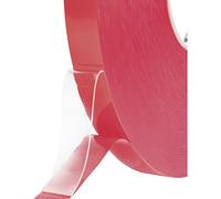 Toolcraft Nastro In Poliestere Doppio Lato 50 M X 25 Mm X 0.21 Mm Trasparente