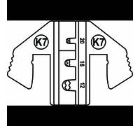 TOOLCRAFT PLE-0K7 Matrici di crimpaggio Adatto per connettore: DEUTSCH Range di compressione AWG: 12 fino a 20 awg Adat