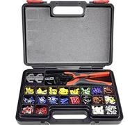 TOOLCRAFT PZ-507 1365635 Kit Pinza crimpatrice 439 Parti Capocorda, Spina Piatta, Isolamento Spina Piatta, Connettore d