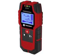 TOOLCRAFT Rilevatore di tubi e cavi TO-9627699 Profondità rilevamento max 120 mm Adatto per Legno, metalli ferrosi, met
