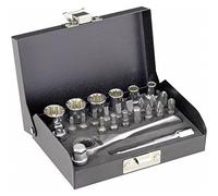 Toolcraft kit di chiavi a bussola metrico 1/4 6.3 mm 23 parti 820928