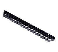 Toolcraft Set di chiavi a bussola universale, 92 pezzi, cassetta degli attrezzi, set di attrezzi da 1/4", supporto da parete nero, 439 mm x 29 mm x 40 mm