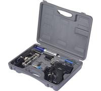 TOOLCRAFT SK 3000 - Set saldatore rapido da 100 W, 30 W, con terza mano, pompa dissaldante, in valigetta compatta per una conservazione ottimale.
