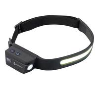 TOOLCRAFT TO-10211664 LED COB Lampada frontale Batteria ricaricabile agli ioni