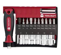 TOOLCRAFT TO-10351632 Kit inserti 28 parti incl. porta inserti