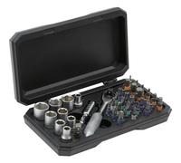 TOOLCRAFT TO-10351635 Scatola inserti incl. Mini cricchetto
