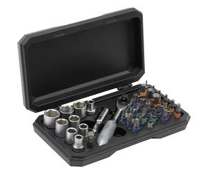 TOOLCRAFT TO-10351635 Scatola inserti incl. Mini cricchetto