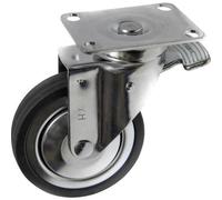 TOOLCRAFT TO-5137929 Ruota orientabile con freno di stazionamento e piastra