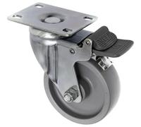 TOOLCRAFT TO-5137938 Rotella girevole con freno a mano e piastrina ad avvitame