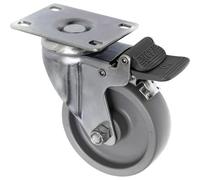 TOOLCRAFT TO-5137938 Rotella girevole con freno a mano e piastrina ad avvitame