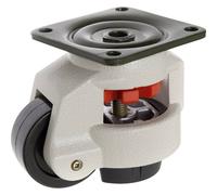 TOOLCRAFT TO-5137965 Rotella girevole 62 mm nichelabile con piastra avvitabile