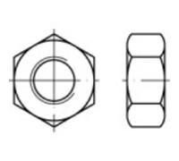TOOLCRAFT TO-5449830 Dadi esagonali M3.5 DIN 934 Ottone 100 pz.