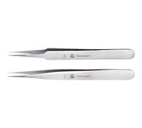 TOOLCRAFT TO-5861034 Kit pinzette 2 parti Acuminate, superfini 120 mm