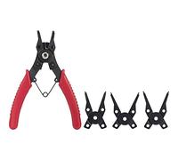 TOOLCRAFT TO-6679764 - Pinza per anelli Seeger adatto per anelli esterni e interni, 10-50 mm, 10-50 mm, forma a punta (