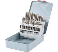 TOOLCRAFT TO 6800787 KIT MASCHI E FILIERE 21 PARTI M3 M4 M5 M6 M8 M10 M12