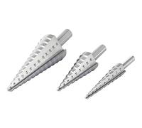 TOOLCRAFT TO-6802569 - Set di 3 punte per trapano HSS, 4-20 mm, 4-12 mm, 6-30 mm, 1 pezzo