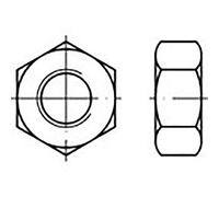 TOOLCRAFT TO-6861102 Dado esagonale M5 DIN 934 acciaio inossidabile V2A A2 100 pezzi