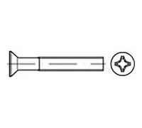 TOOLCRAFT TO-6863121 Viti svasate M3 12 mm A croce Phillips DIN 965 Acciaio zi