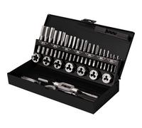 TOOLCRAFT TO-7015521 KIT maschi e filiere 32 parti Acciaio M3 x 0.50 , M4 x 0.