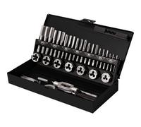 TOOLCRAFT TO-7015521 KIT maschi e filiere 32 parti Acciaio M3 x 0.50, M4 x 0.7