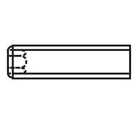 TOOLCRAFT Vite senza testa (grano) a esagono incassato DIN 916 10 mm 45 H nera M3 20 pz