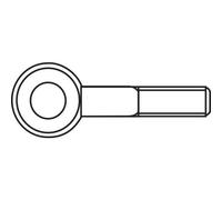 Toolcraft viti ad occhiello 30 mm acciaio zincato m5 50 pz